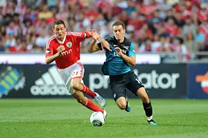 Benfica V Arsenal 2011-12 Prints: Ramsey vs. Matic: Clash in the Pre-Season Friendly between Benfica and Arsenal (2011)