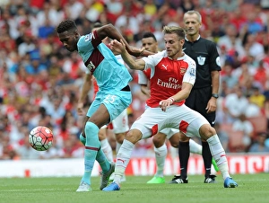 Arsenal V West Ham United 2015-16 Prints: Ramsey vs. Oxford: Clash of Young Stars in Arsenal vs
