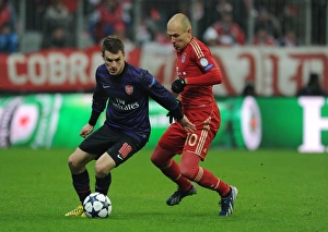 Bayern Munich V Arsenal 2012-13 Prints: Ramsey vs Robben