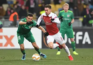 FC Vorskla Poltava V Arsenal 2018-19 Prints: Ramsey vs. Sharpar: A Europa League Showdown at Vorskla Poltava