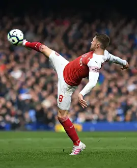 Everton V Arsenal 2018-19 Prints: Ramsey vs. Sigurdsson: A Premier League Showdown at Goodison Park