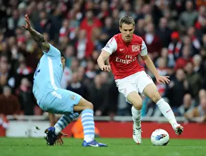 Arsenal V Manchester City 2011-12 Prints: Ramsey vs Tevez: Clash of the Titans - Arsenal vs Manchester City, Premier League 2011-12