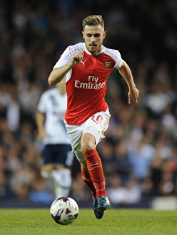 Tottenham Hotspur V Arsenal Capital One Cup 2015/16 Prints: Ramsey vs. Tottenham: The Capital One Cup Battle in London