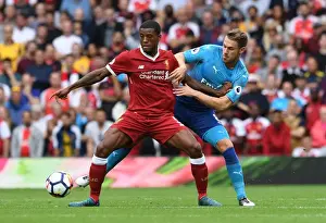 Liverpool V Arsenal 2017-18 Prints: Ramsey vs. Wijnaldum: Intense Battle at Anfield - Liverpool vs