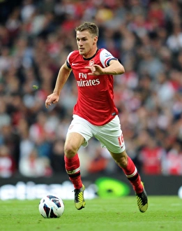 Manchester City V Arsenal 2012:13 Prints: Ramsey's Determined Standoff: Manchester City vs