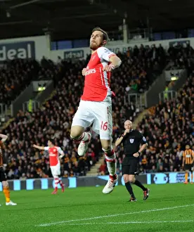 Hull City V Arsenal 2014/15 Prints: Ramsey's Double: Arsenal's Thrilling Victory Over Hull City in the Premier League (May 2015)