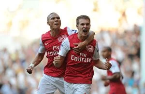 Images Dated 2nd October 2011: Ramsey's Dramatic Comeback Goal: Arsenal's 2:1 Victory at White Hart Lane