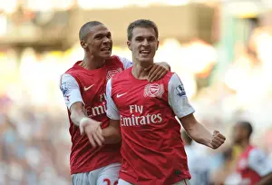 Tottenham Hotspur V Arsenal 2011-12 Prints: Ramsey's Dramatic Comeback Goal: Arsenal's Thrilling 2-1 Victory at White Hart Lane