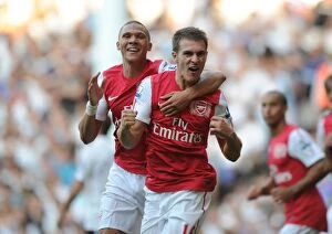 Images Dated 2nd October 2011: Ramsey's Dramatic Goal: Arsenal's 2:1 Comeback at White Hart Lane