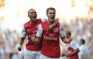 Images Dated 2nd October 2011: Ramsey's Dramatic Goal: Arsenal's Comeback at White Hart Lane (2-1)