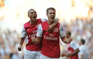 Tottenham Hotspur V Arsenal 2011-12 Prints: Ramsey's Dramatic Goal: Arsenal's Comeback at White Hart Lane (2-1)