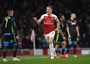 Arsenal V SSC Napoli 2018-19 Prints: Ramsey's Dramatic Goal: Arsenal's Europa League Victory Over Napoli