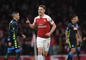 Arsenal V SSC Napoli 2018-19 Prints: Ramsey's Dramatic Goal: Arsenal's Europa League Victory Over Napoli