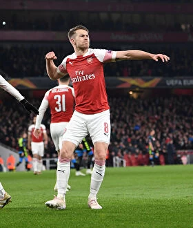 Arsenal v SSC Napoli 2018-19 Collection: Ramsey's Europa League Stunner: Arsenal vs. Napoli (2018-19)