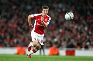 Arsenal v Liverpool - Carling Cup 2009-10 Collection: Ramsey's Game-Winning Goal: Arsenal 2-1 Liverpool (Carling Cup 2009)