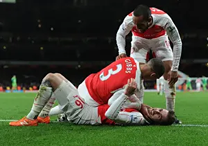 Arsenal Sunderland 2015-16 Prints: Ramsey's Hat-Trick: Arsenal Cruises Past Sunderland in 2015-16 Premier League