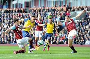 Burnley V Arsenal 2014/15 Prints: Ramsey's Pressure-Cooker Goal: Arsenal vs Burnley, 2015/16 Premier League