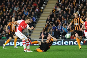 Hull City V Arsenal 2014/15 Prints: Ramsey's Pressure-Cooker Goal: Hull City vs. Arsenal, Premier League 2014/15