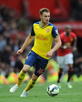 Manchester United V Arsenal 2014-15 Prints: Ramsey's Showdown: Manchester United vs. Arsenal, Premier League Clash (2014-15)