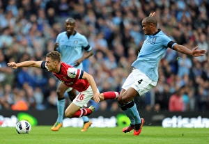 Manchester City V Arsenal 2012:13 Prints: Ramy and Kompany: The Battle of Etihad - Manchester City vs