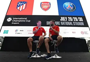 Arsenal V Atletico Madrid 2018-19 Prints: Ray Parlour Interviewed at Arsenal Fan Park Ahead of Arsenal vs Atletico Madrid (2018-19)