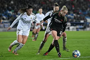 Real Madrid Women V Arsenal Women 2024-25 Prints: Real Madrid CF v Arsenal FC - UEFA Women's Champions League Quarter Finals First Leg Real Madrid CF v Arsenal FC