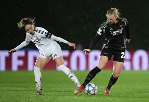Real Madrid Women V Arsenal Women 2024-25 Prints: Real Madrid CF v Arsenal FC - UEFA Women's Champions League Quarter Finals First Leg Real Madrid CF v Arsenal FC