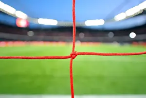 Red nets at Emirates Stadium. Arsenal 1: 3 Manchester United, Barclays Premier League