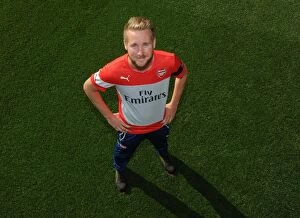 Reece Watson Arsenal Groundsman. Arsenal 1st Team Photocall. Emirates Stadium, 7 / 8 / 14