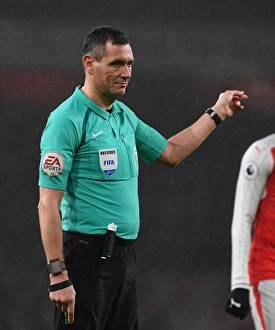 Arsenal V Watford 2016-17 Prints: Referee Andre Marriner Overssees Arsenal vs. Watford Clash in Premier League