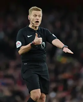 Arsenal V AFC Bournemouth 2016/17 Prints: Referee Mike Jones Overssees Arsenal vs AFC Bournemouth Clash in Premier League