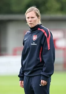 Images Dated 14th October 2010: Rehanne Skinner (Arsenal Ladies Coach). Arsenal Ladies 9: 0 ZFK Masinac