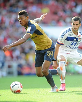 Arsenal V Olympique Lyonnais - Emirates Cup 2015/16 Prints: Reine-Adelaide vs. Gonalons: A Clash of Midfield Titans at the Emirates Cup