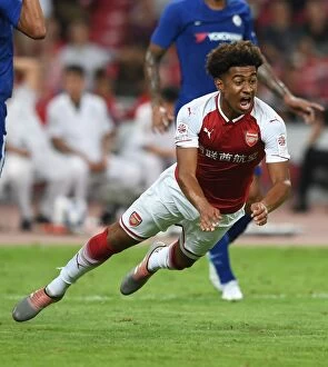 Images Dated 23rd July 2017: Reiss Nelson in Action: Arsenal vs. Chelsea - Pre-Season Friendly 2017