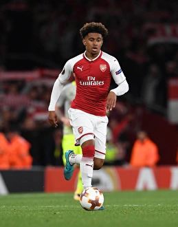 Arsenal V FC Köln 2017-18 Prints: Reiss Nelson in Action: Arsenal vs. 1. FC Köln, Europa League 2017-18