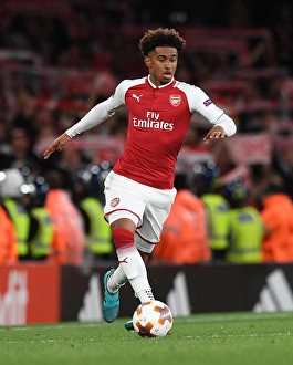 Arsenal V FC Köln 2017-18 Prints: Reiss Nelson in Action: Arsenal vs. 1. FC Koeln, Europa League 2017-18