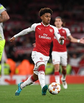 Arsenal V FC Köln 2017-18 Prints: Reiss Nelson in Action: Arsenal vs. 1. FC Koeln, UEFA Europa League (2017)