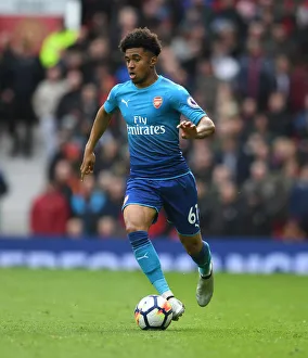 Manchester United V Arsenal 2017-18 Prints: Reiss Nelson in Action: Arsenal vs. Manchester United, Premier League 2017-18