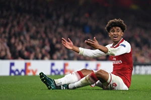 Arsenal V Red Star Belgrade 2017-18 Prints: Reiss Nelson in Action: Arsenal vs Crvena Zvezda, Europa League 2017