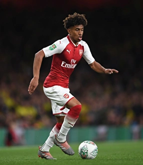 Arsenal V Norwich - Carabo Cup 4th Round 2017-18 Prints: Reiss Nelson in Action: Arsenal vs Norwich City, Carabao Cup Fourth Round, 2017-18