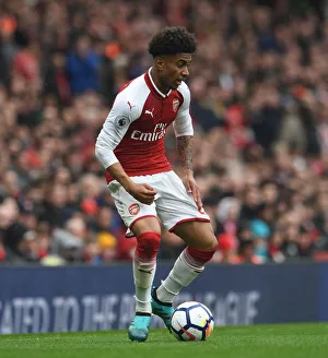 Arsenal V Southampton 2017-18 Prints: Reiss Nelson in Action: Arsenal vs Southampton, Premier League 2017-18