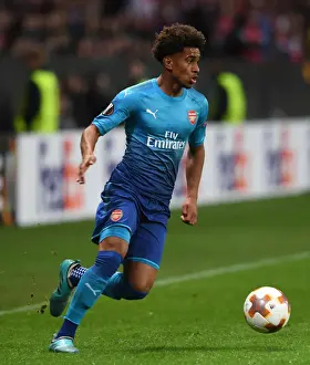 FC BATE Borisov V Arsenal 2017-18 Prints: Reiss Nelson in Action: Arsenal's Europa League Clash at FC BATE Borisov (2017-18)
