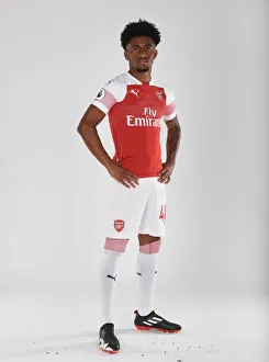 Reiss Nelson at Arsenal's 2018/19 First Team Photo Call