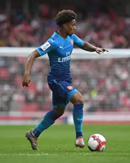Arsenal V Benfica - Emirates Cup 2017-18 Prints: Reiss Nelson: Arsenal's Promising Talent Shines in Emirates Cup Victory over Benfica