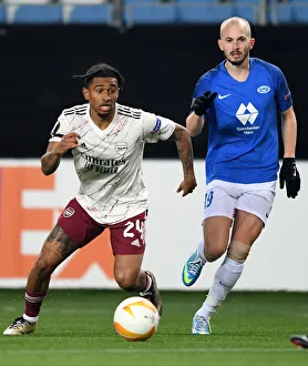 Reiss Nelson Faces Off Against Eirik Hestad: Molde FK vs. Arsenal FC, UEFA Europa League 2020-21