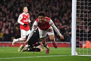 Images Dated 7th January 2020: Reiss Nelson Scores the Winner: Arsenal Advances in FA Cup against Leeds United