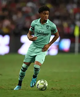 Arsenal V PSG Pre Season Friendly 2018-19 Prints: Reiss Nelson Stars: Arsenal's Breakout Performance Against Paris Saint-Germain in 2018 ICC