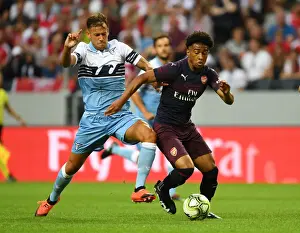 Reiss Nelson vs Alessandro Murgia: A Football Showdown at the Arsenal vs SS Lazio Pre-Season Match, 2018