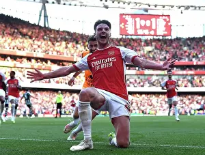 Rice Strikes Back: Arsenal Takes 2-0 Lead Over Manchester United (2023-24)