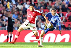 Arsenal V Chelsea FA Cup 2008-09 Prints: The Rivalry: Walcott vs. Cole in the FA Cup Semi-Final Showdown - Arsenal 1:2 Chelsea at Wembley Stadium (04/18/09)